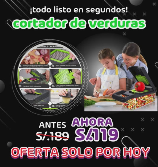 Cortador de Verduras Multifuncional