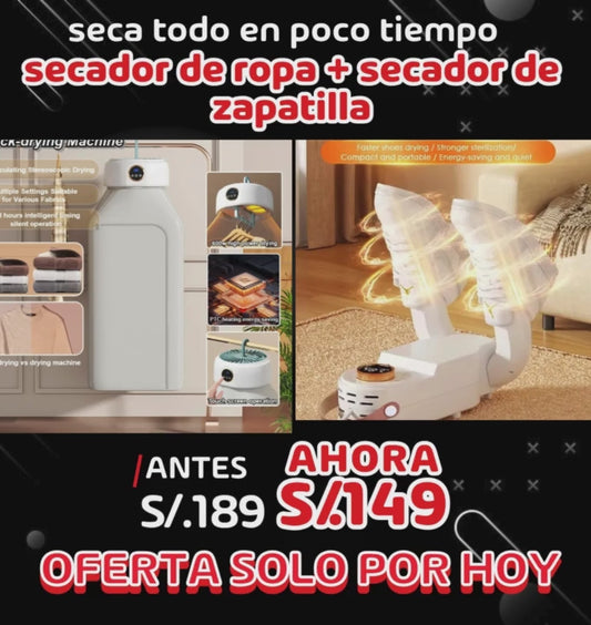 secador de ropa plus + secador de zapatilla